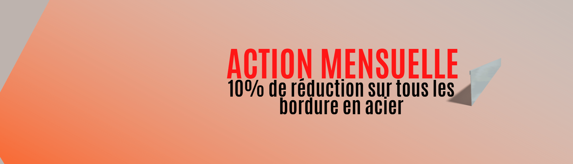 Bordure en acier Bordure en acier