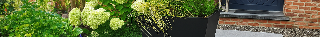 Bac à plantes Cône en acier thermolaqué