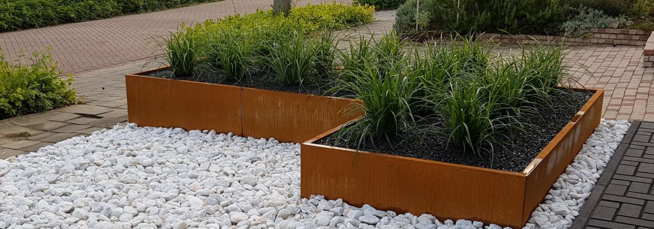 Jardinière forme en L