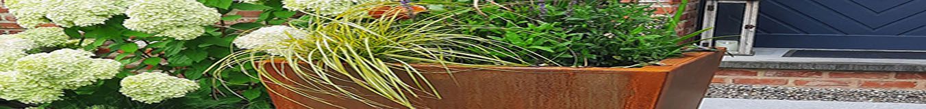 Bac à plantes soudé Cône en acier Corten Bac à plantes soudé Cône en acier Corten