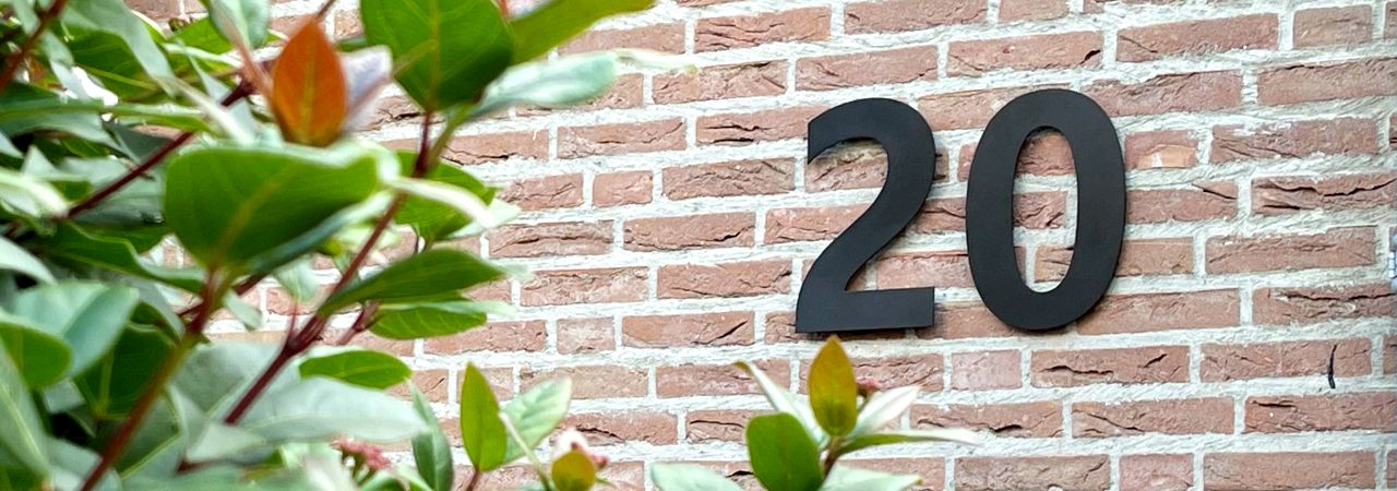 Numéros de maison en acier noir Numéros de maison en acier noir