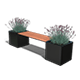 Jardinière banc