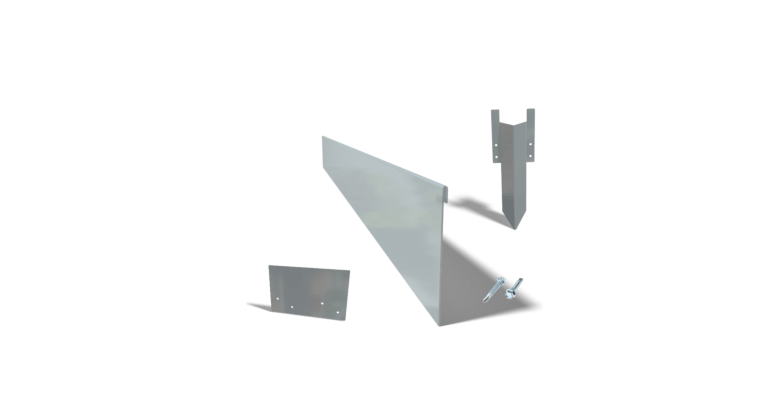 Bordure en acier galvanisé à bord aplati 130mm kit complet pour 15 mètres