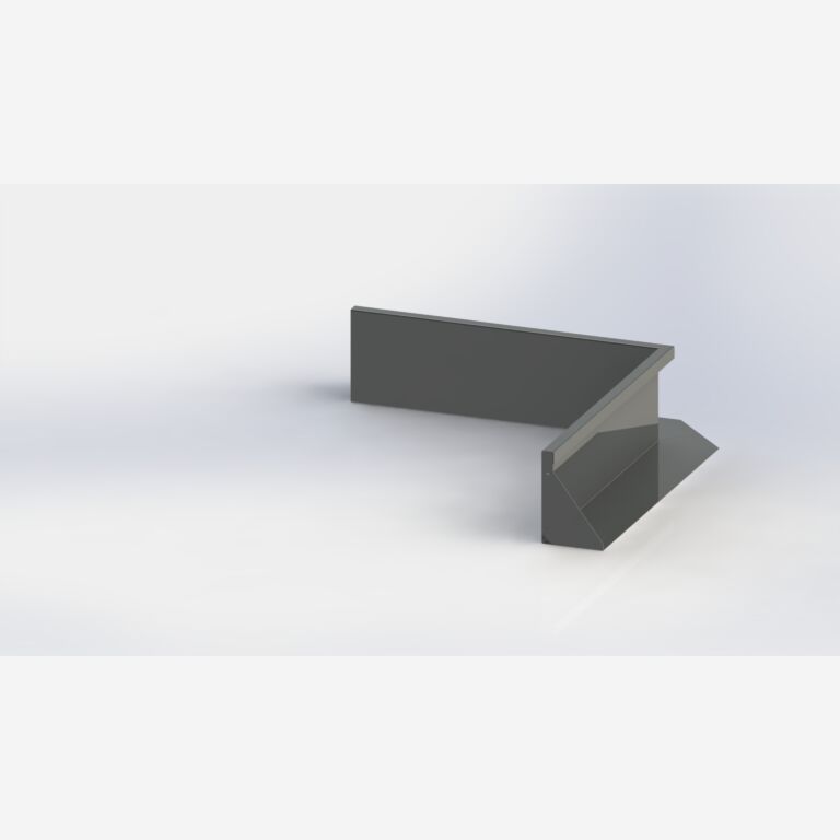 Paroi de soutènement en acier thermolaqué angle intérieur 1000x1000mm (hauteur 300mm)