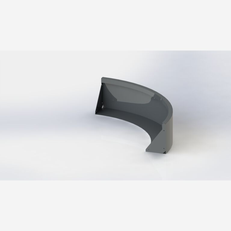Paroi de soutènement en acier thermolaqué courbe extérieure 1000x1000mm (hauteur 300mm)