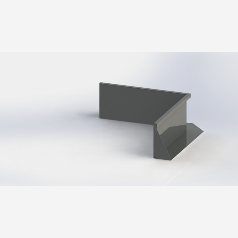 Paroi de soutènement en acier thermolaqué angle intérieur 1000x1000mm (hauteur 400mm)