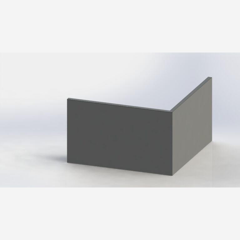 Paroi de soutènement en acier thermolaqué angle extérieur 1000x1000mm (hauteur 600mm)