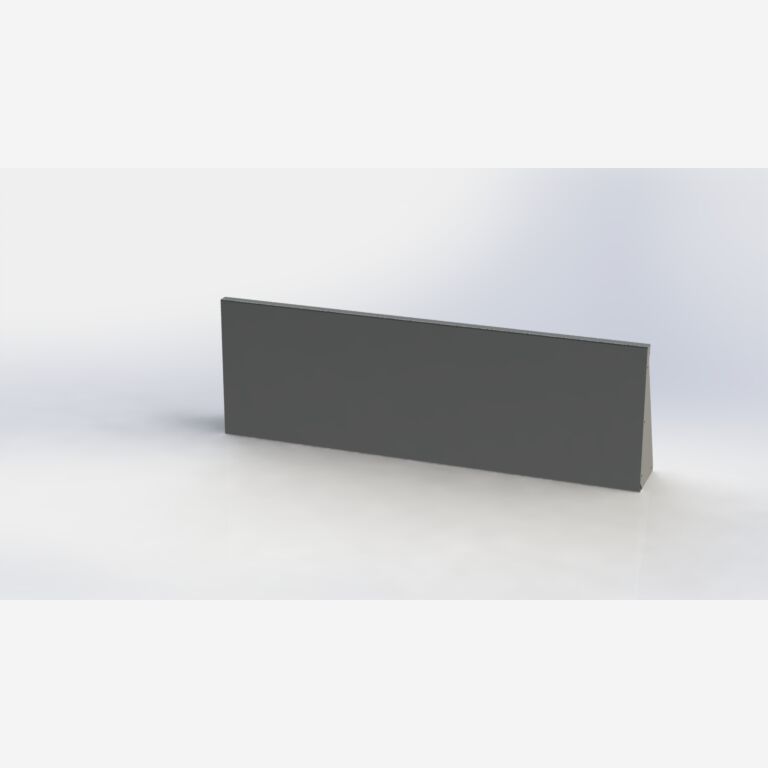 Paroi de soutènement en acier thermolaqué droite 1500mm (hauteur 500mm)
