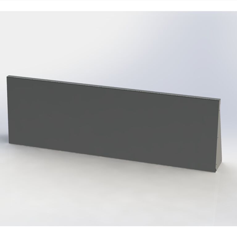 Mur de soutènement en acier peint par poudrage droit de 150 cm (hauteur 50 cm)