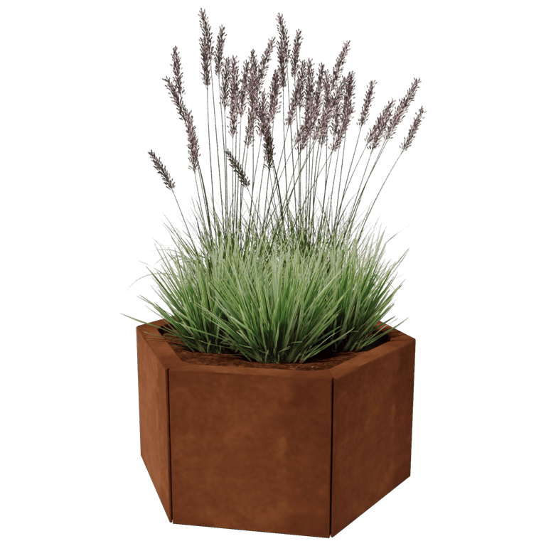 Bac à plantes en acier corten Denver 30