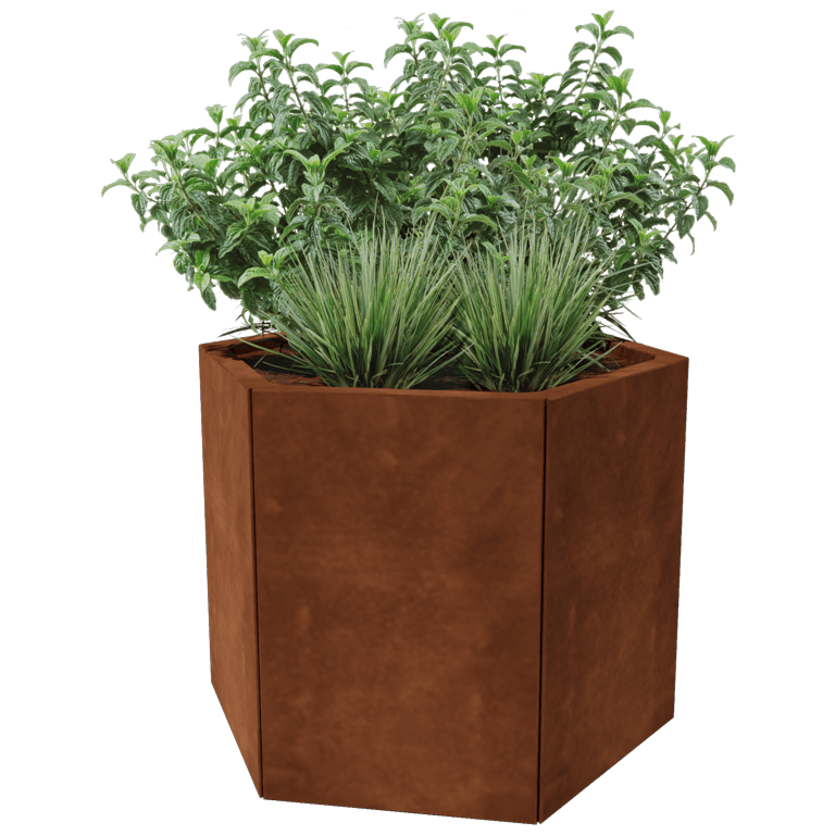 Bac à plantes en acier corten Denver 40