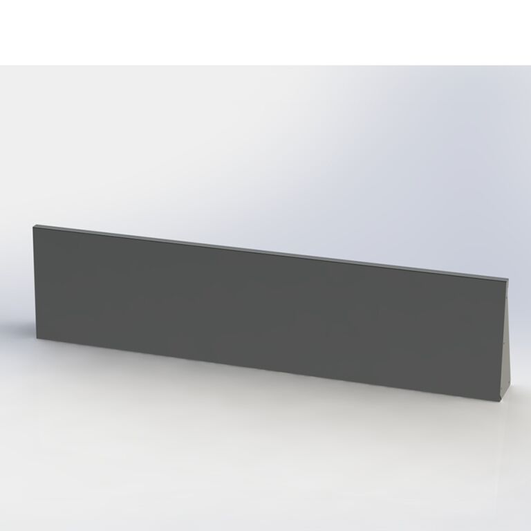 Mur de soutènement en acier peint par poudrage droit de 200 cm (hauteur 60 cm)