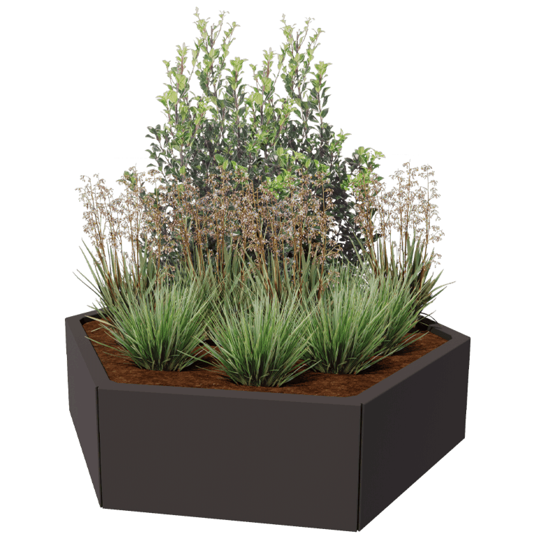 Bac à plantes en acier thermolaqué Denver 60