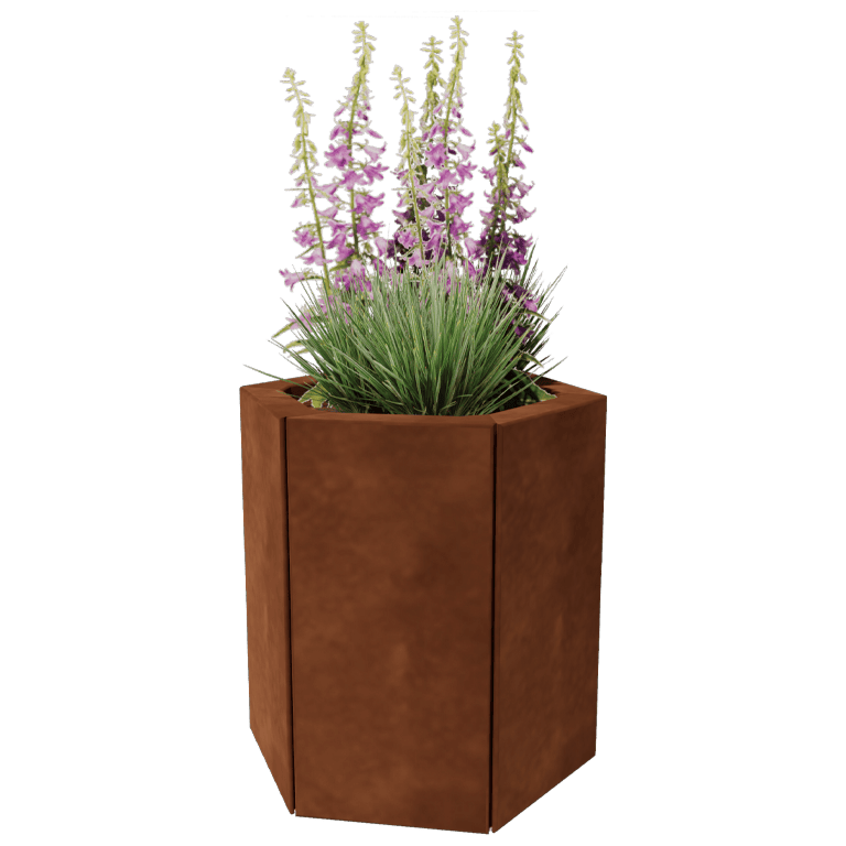 Bac à plantes en acier corten Denver 20