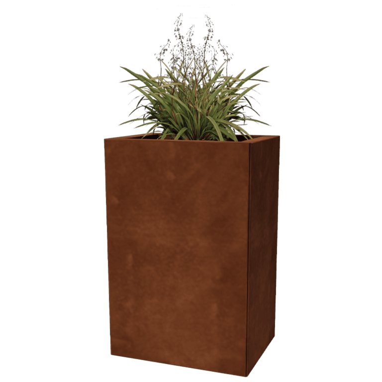 Bac à plantes en acier corten Texas 30 x 40 cm