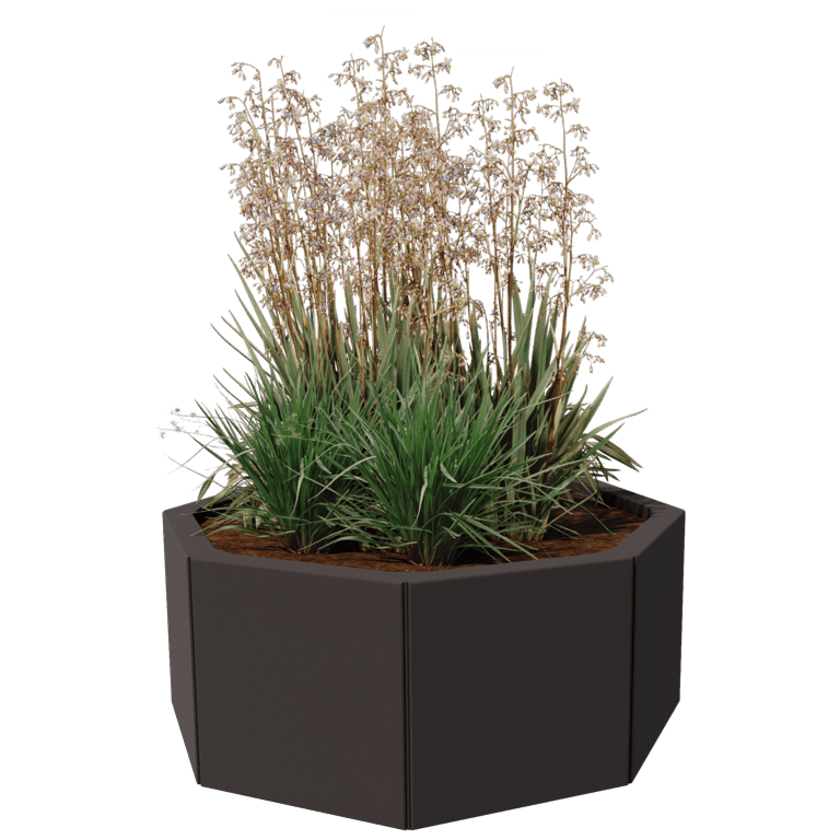 Jardinière en acier peint par poudrage Chicago 30
