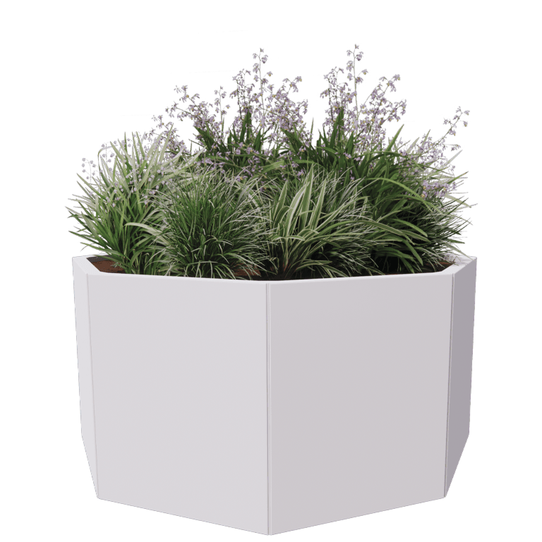 Jardinière en acier peint par poudrage Chicago 50