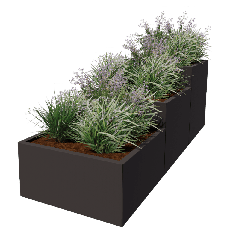 Bac à plantes en acier thermolaqué Miami special III 80
