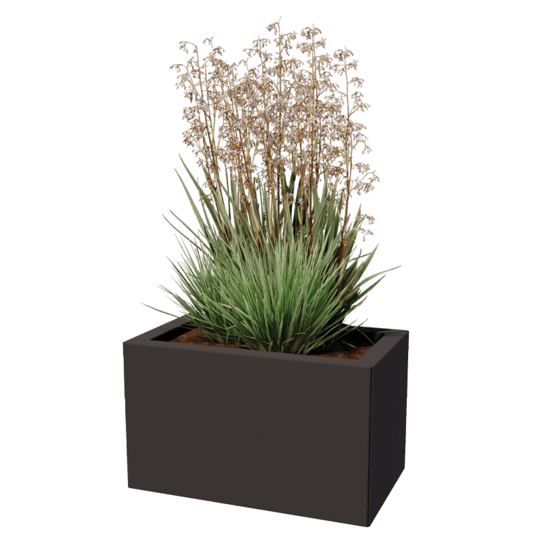 Bac à plantes en acier thermolaqué Texas 30 x 50 cm