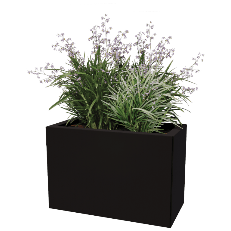 Bac à plantes en acier thermolaqué Texas 30 x 60 cm