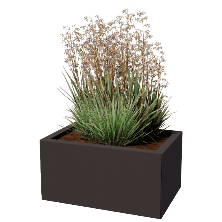Bac à plantes en acier thermolaqué Texas 40 x 60 cm