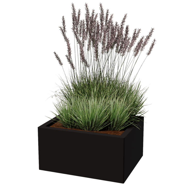 Bac à plantes en acier thermolaqué Texas 50 x 60 cm