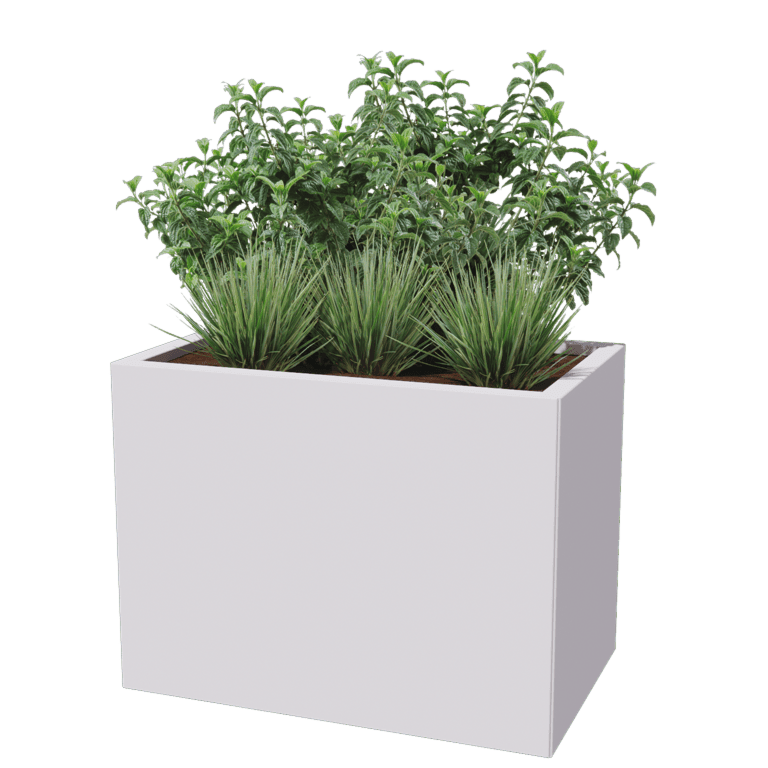 Bac à plantes en acier thermolaqué Texas 50 x 80 cm