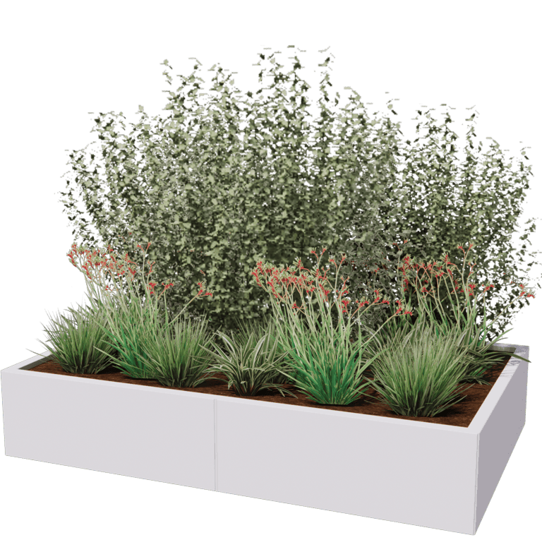 Jardinière en acier thermolaqué Texas xxl 160 x 100 cm
