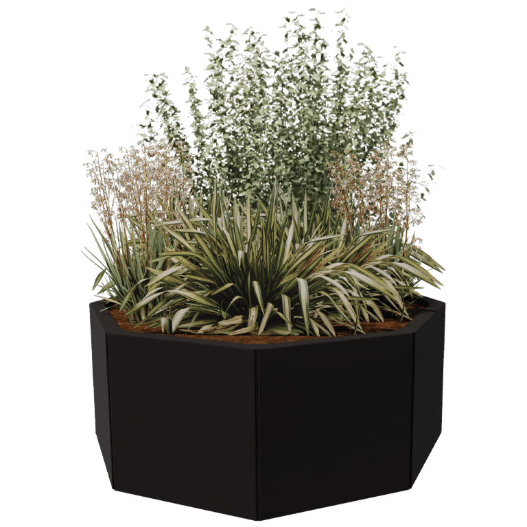 Jardinière en acier peint par poudrage Chicago 40