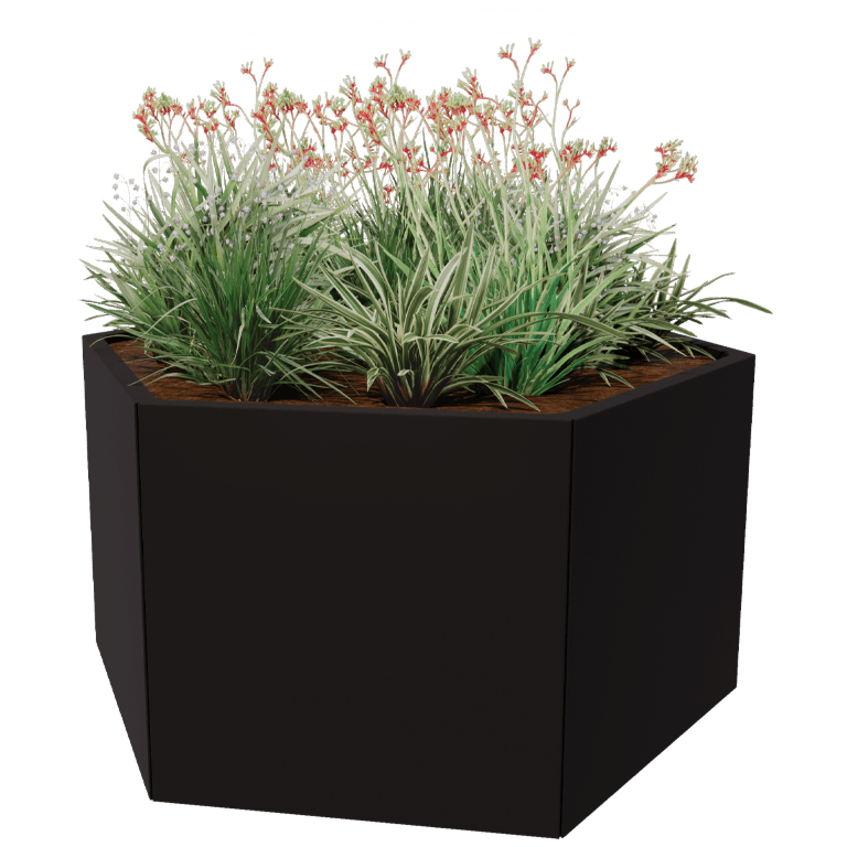 Jardinière en acier peint par poudrage Denver 70