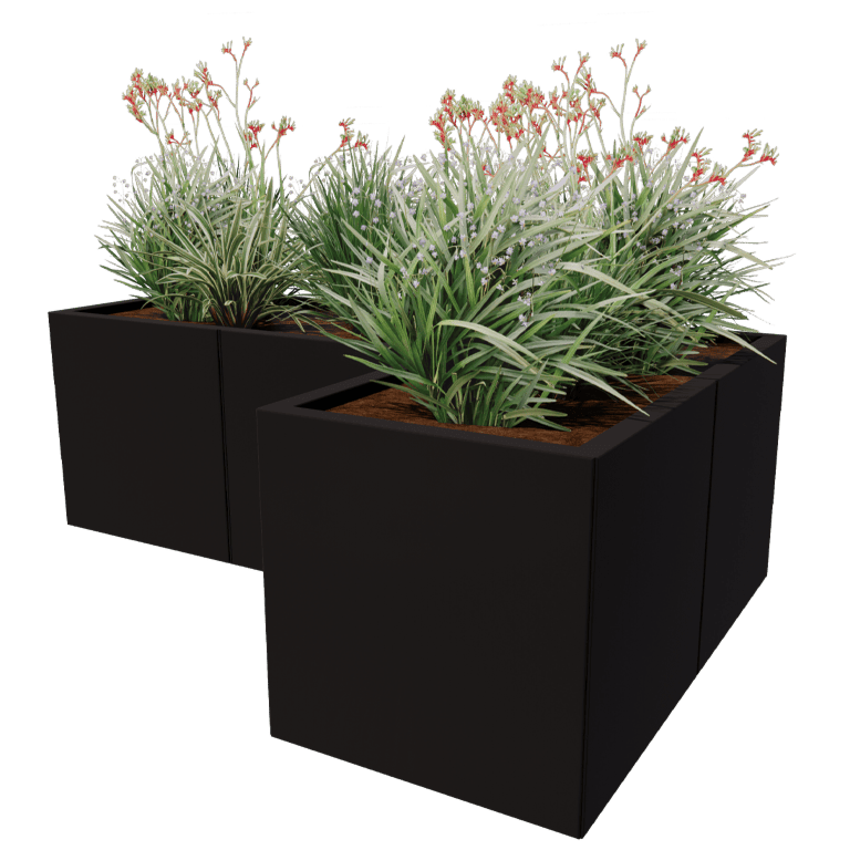 Bac à plantes en acier thermolaqué Kansas 50