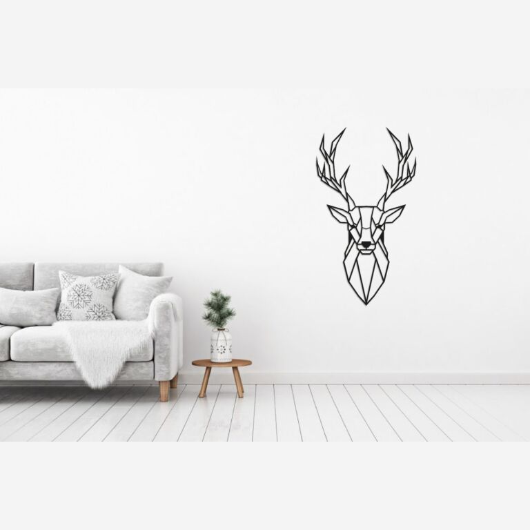 Décoration murale en métal Deer 1.0
