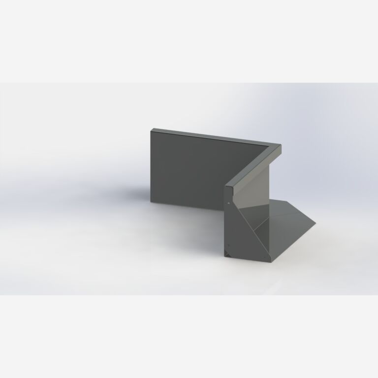 Paroi de soutènement en acier thermolaqué angle intérieur 500x500mm (hauteur 300mm)