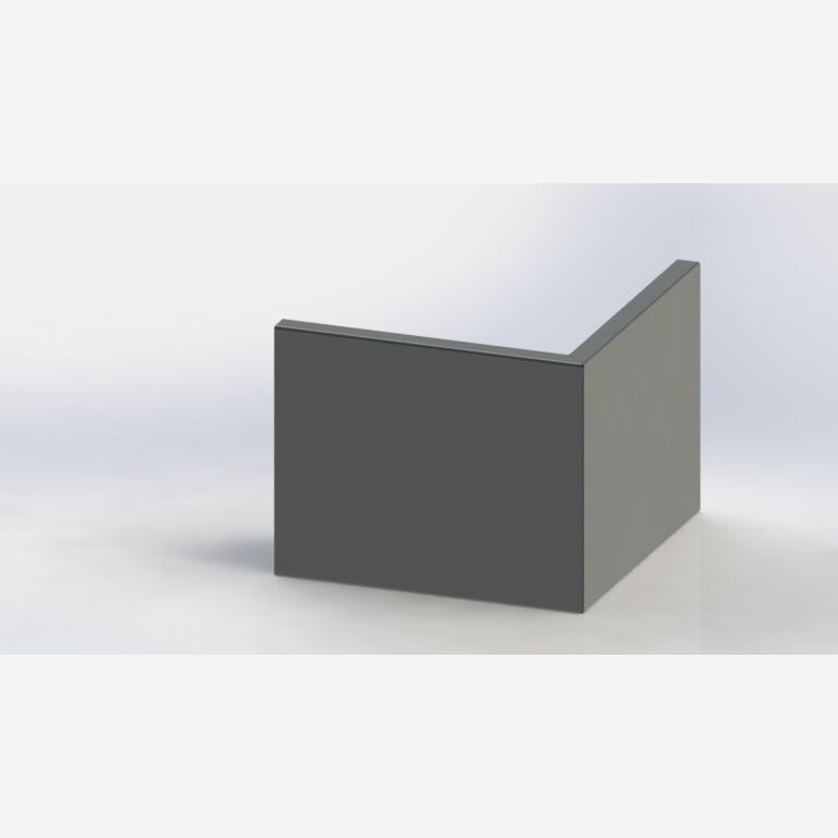 Paroi de soutènement en acier thermolaqué angle extérieur 500x500mm (hauteur 400mm)