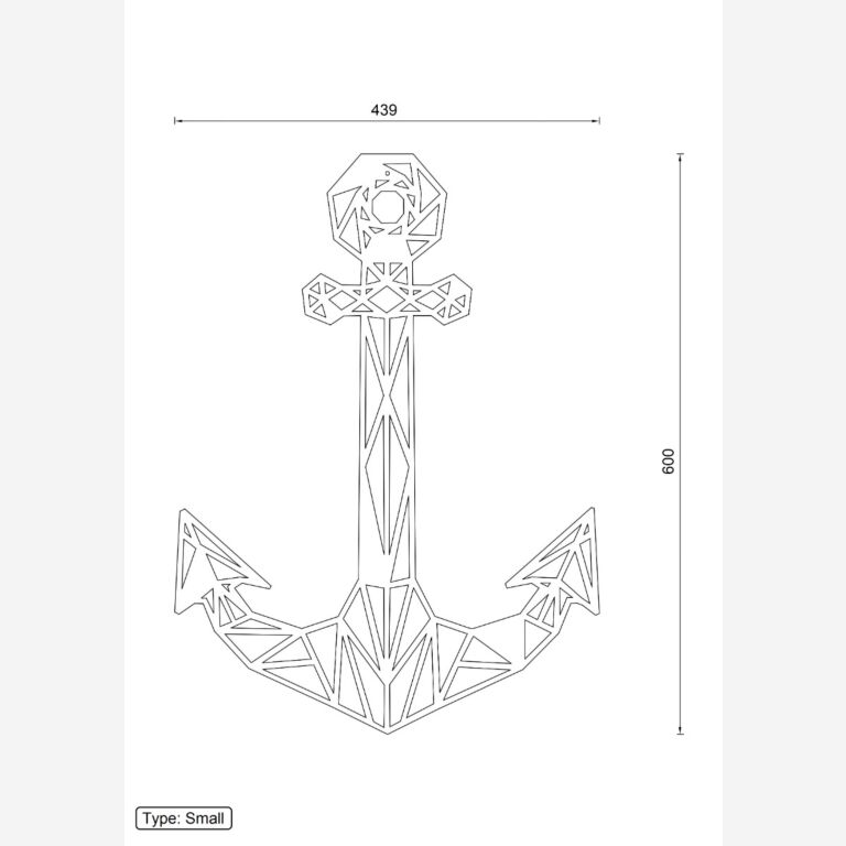 Décorations murales en métal  Anchor *SUR=SUR