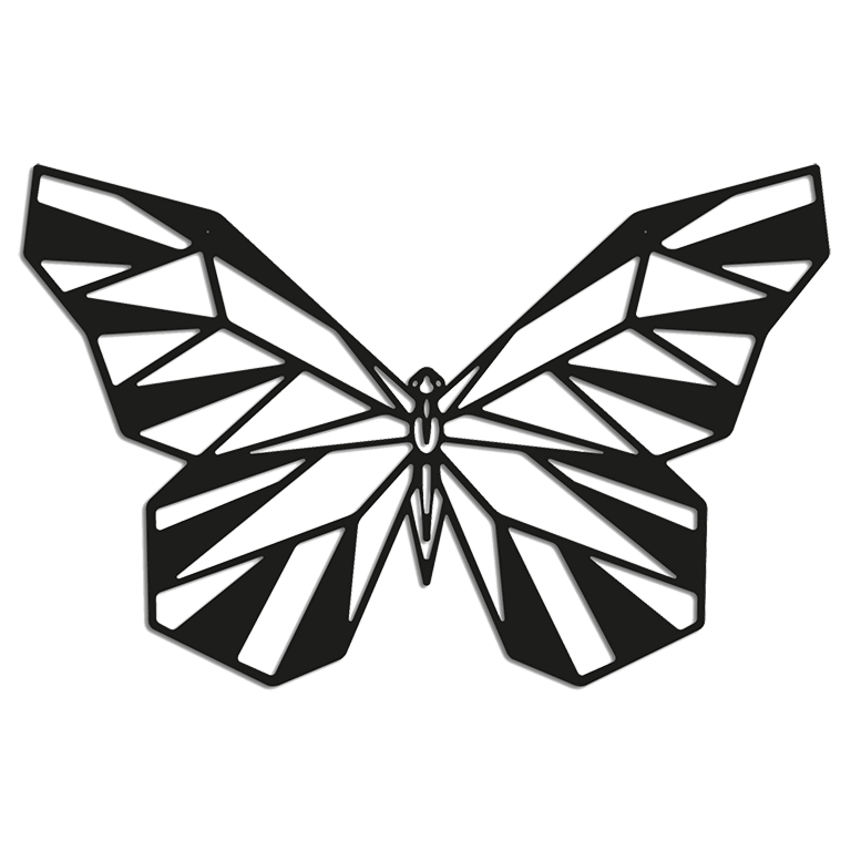 Décoration murale en métal Butterfly 2.0