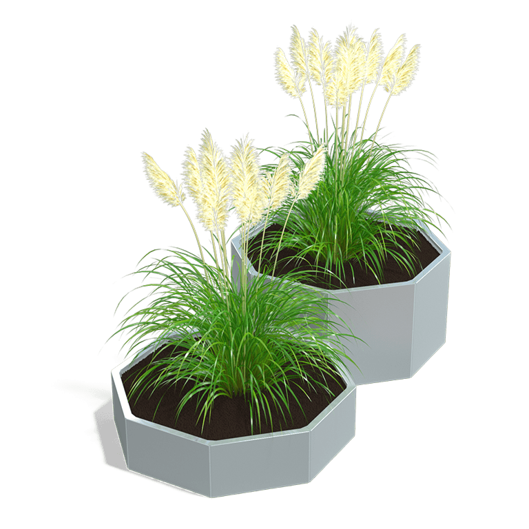 Bac à plantes en acier galvanisé Chicago special II 500
