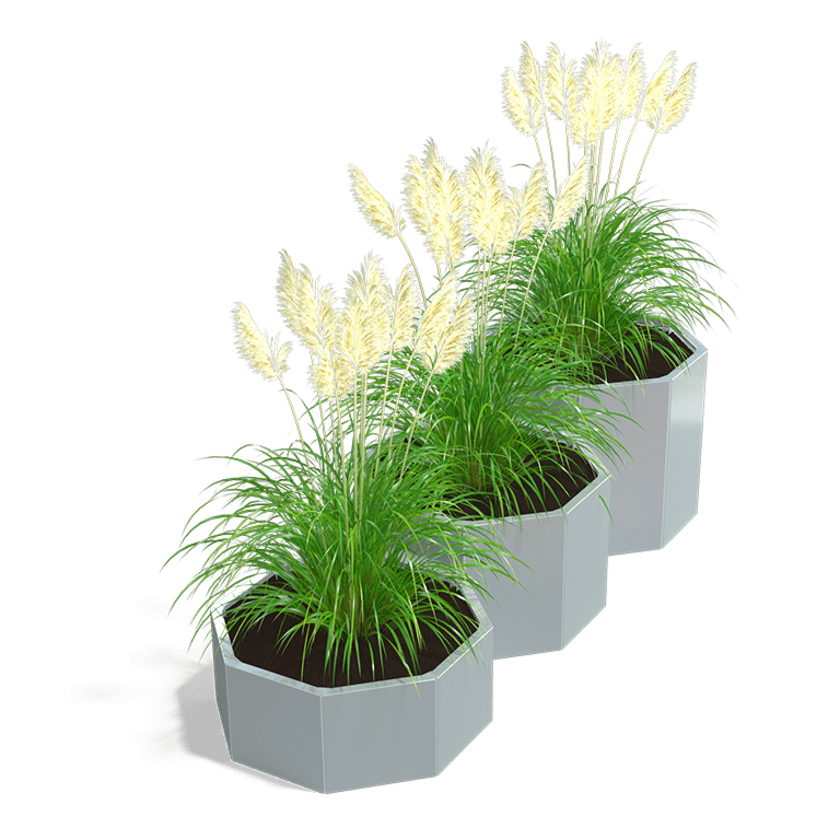 Bac à plantes en acier galvanisé Chicago special III 400