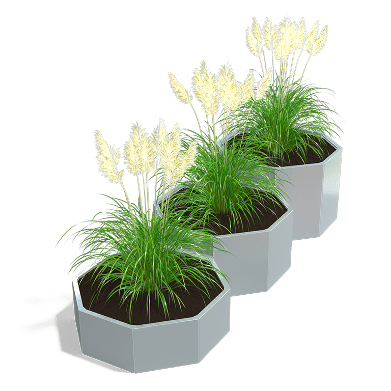 Bac à plantes en acier galvanisé Chicago special III 500