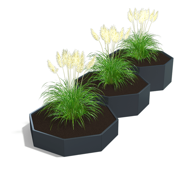 Bac à plantes en acier thermolaqué Chicago special III 800