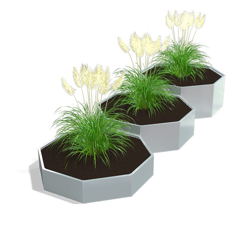 Bac à plantes en acier galvanisé Chicago special III 800