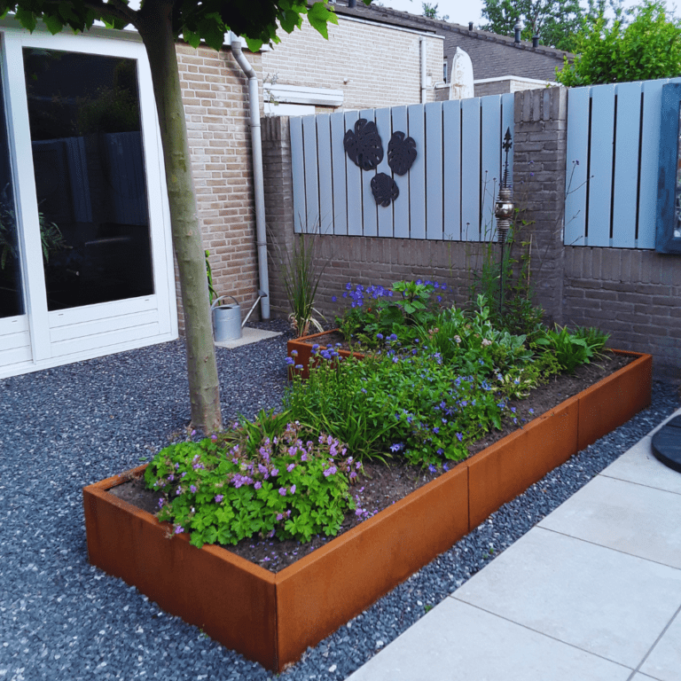 Bac à plantes en acier corten Kansas 1000