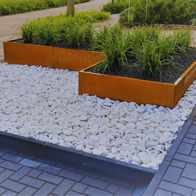 Bac à plantes en acier corten Kansas 1200