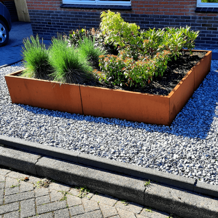 Bac à plantes en acier corten Miami xxl 2000x2000