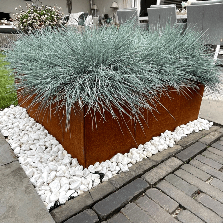 Bac à plantes en acier corten Miami 800x800