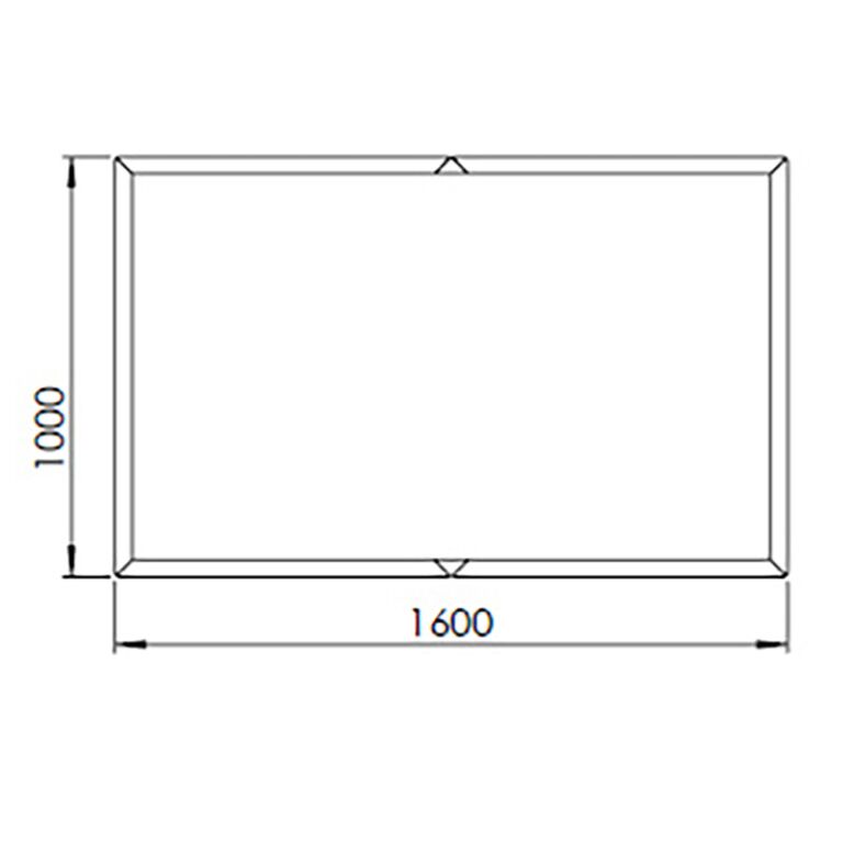 Bac à plantes en acier corten Texas xxl 160 x 100 cm