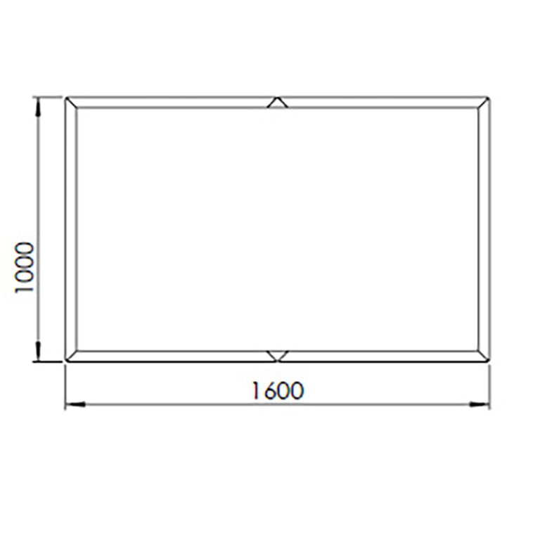 Jardinière en acier thermolaqué Texas xxl 160 x 100 cm