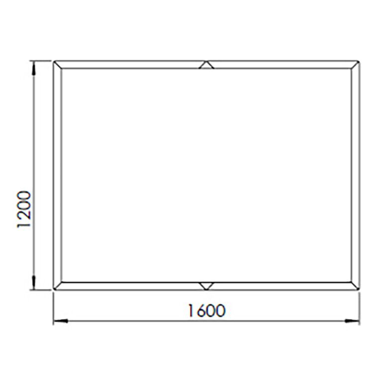 Jardinière en acier corten Texas xxl 160 x 120 cm