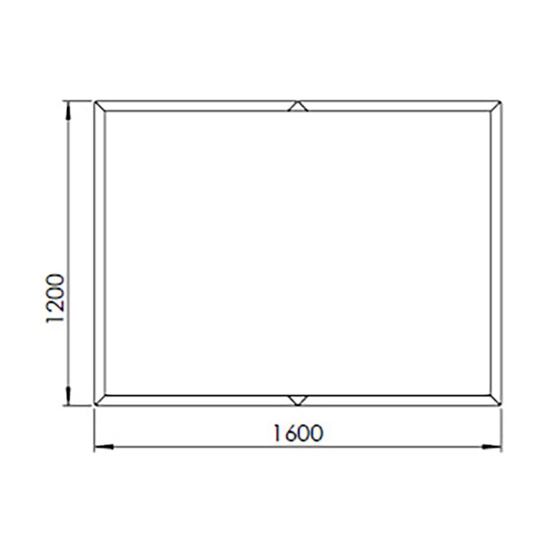 Jardinière en acier thermolaqué Texas xxl 160 x 120 cm