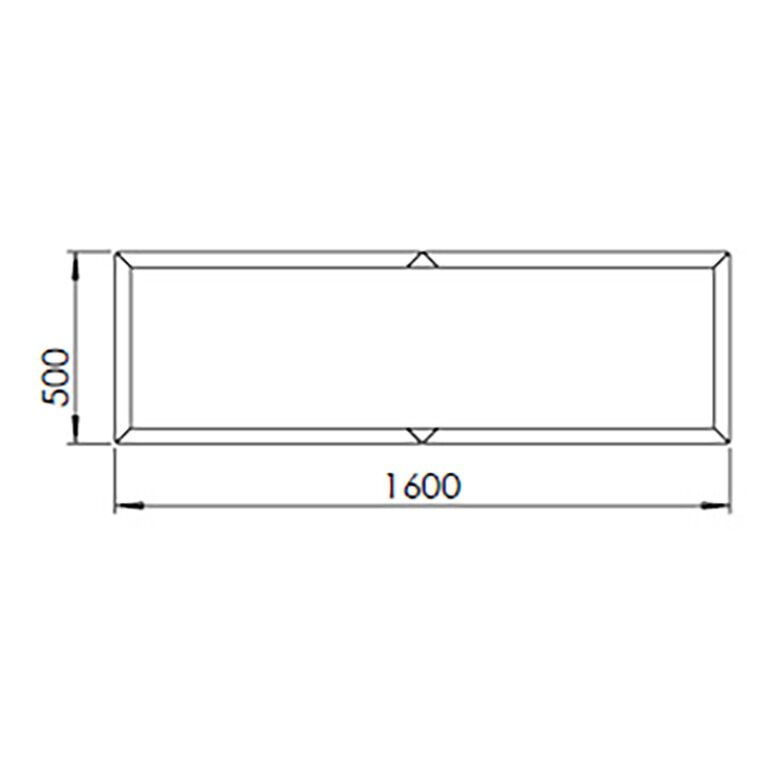Bac à plantes en acier corten Texas xxl 160 x 50 cm